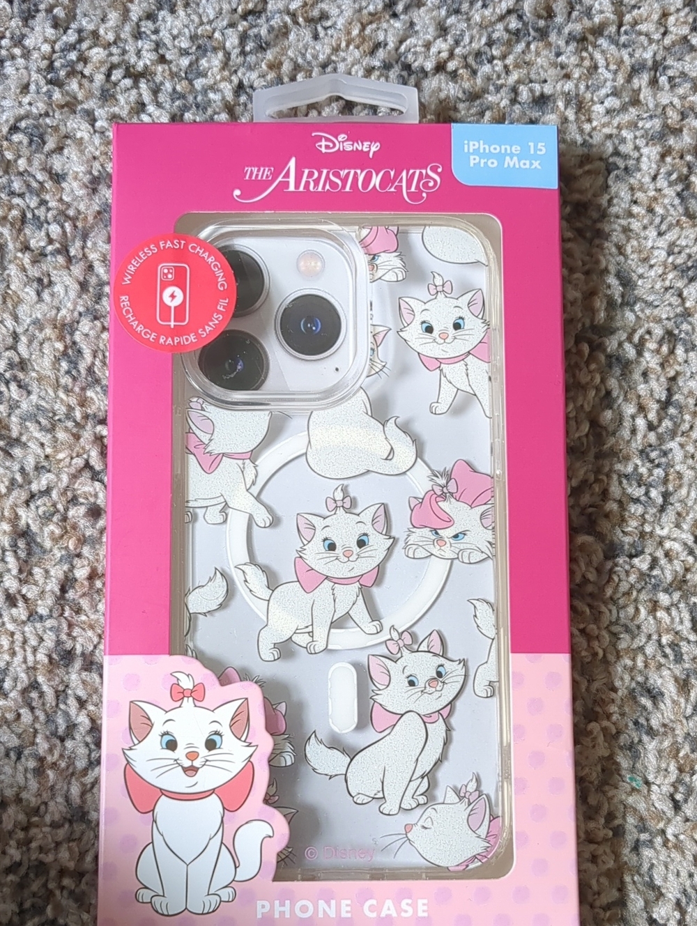 Disney The Aristocats Pink iPhone 15 Pro Max Phone Case